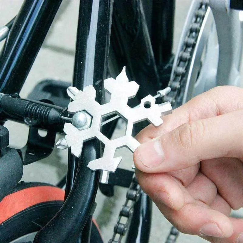 ( 🎅Early-Christmas Hot Sale - 30% Off ) 18-in-1 Stainless Steel Snowflakes Multi-Tool