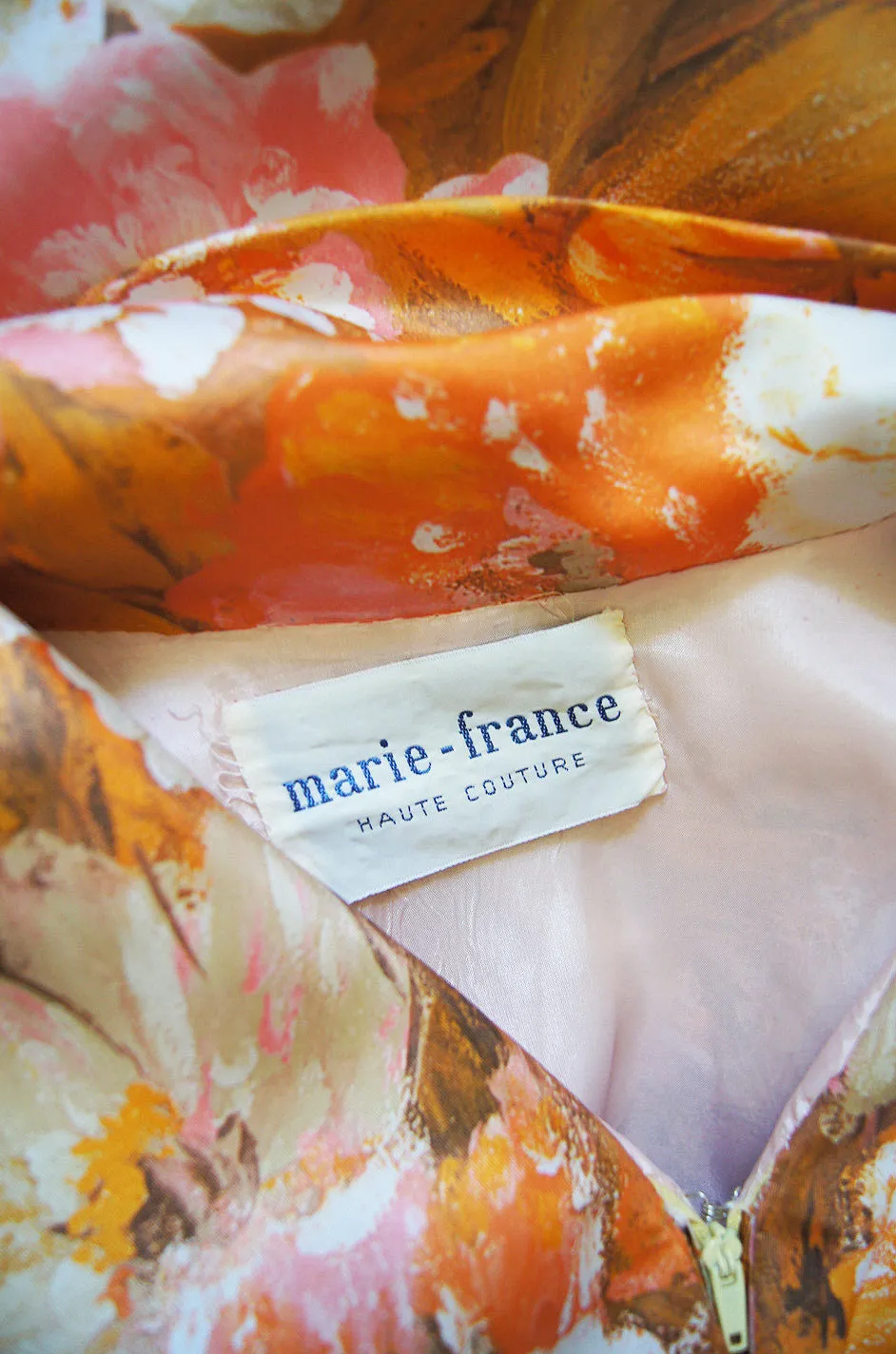 1960s Bell Sleeve Marie France Couture