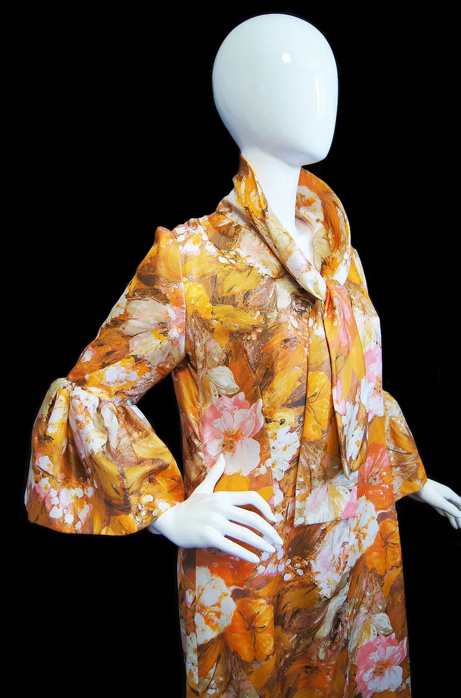 1960s Bell Sleeve Marie France Couture