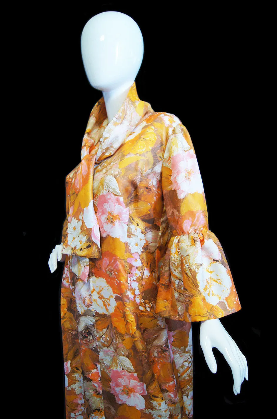 1960s Bell Sleeve Marie France Couture