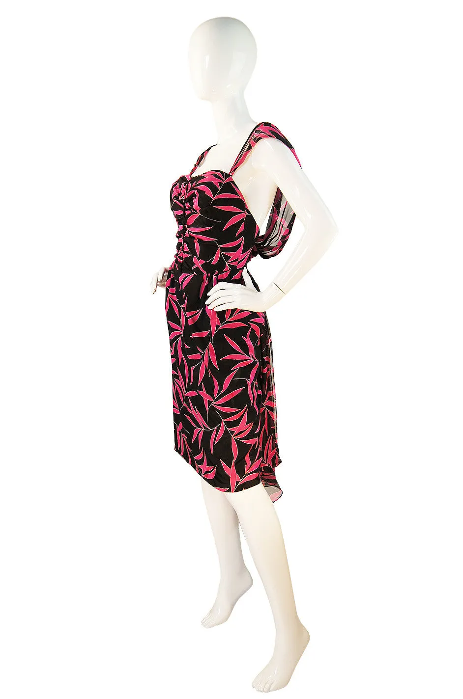 1970s Rare Valentino Silk Goddess Dress