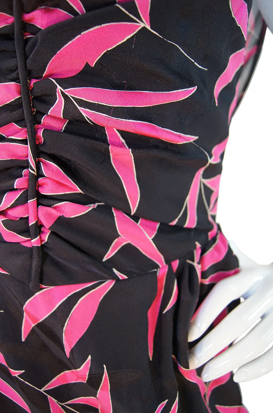 1970s Rare Valentino Silk Goddess Dress