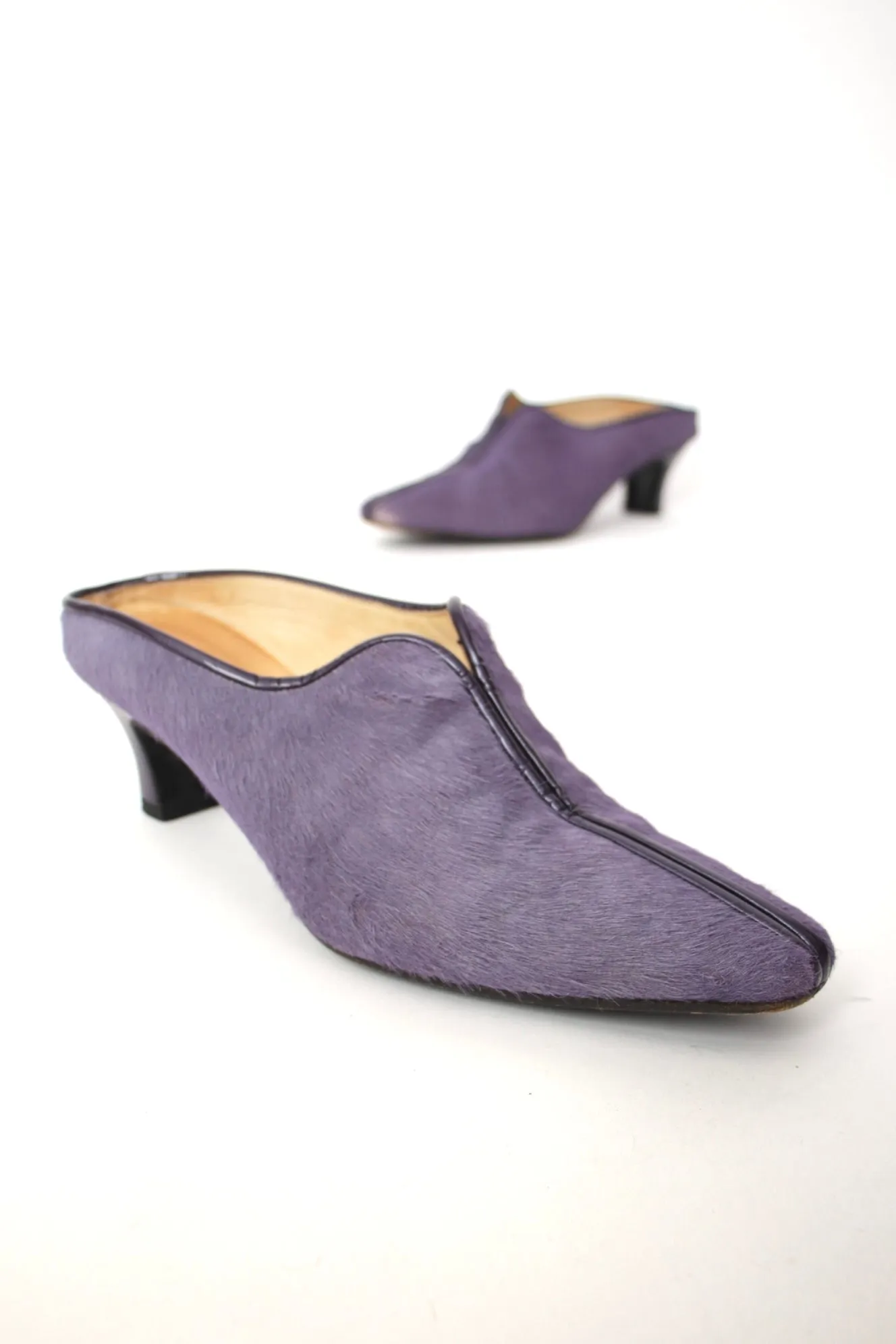 1990s Stefi Talman Ponyhair Mules