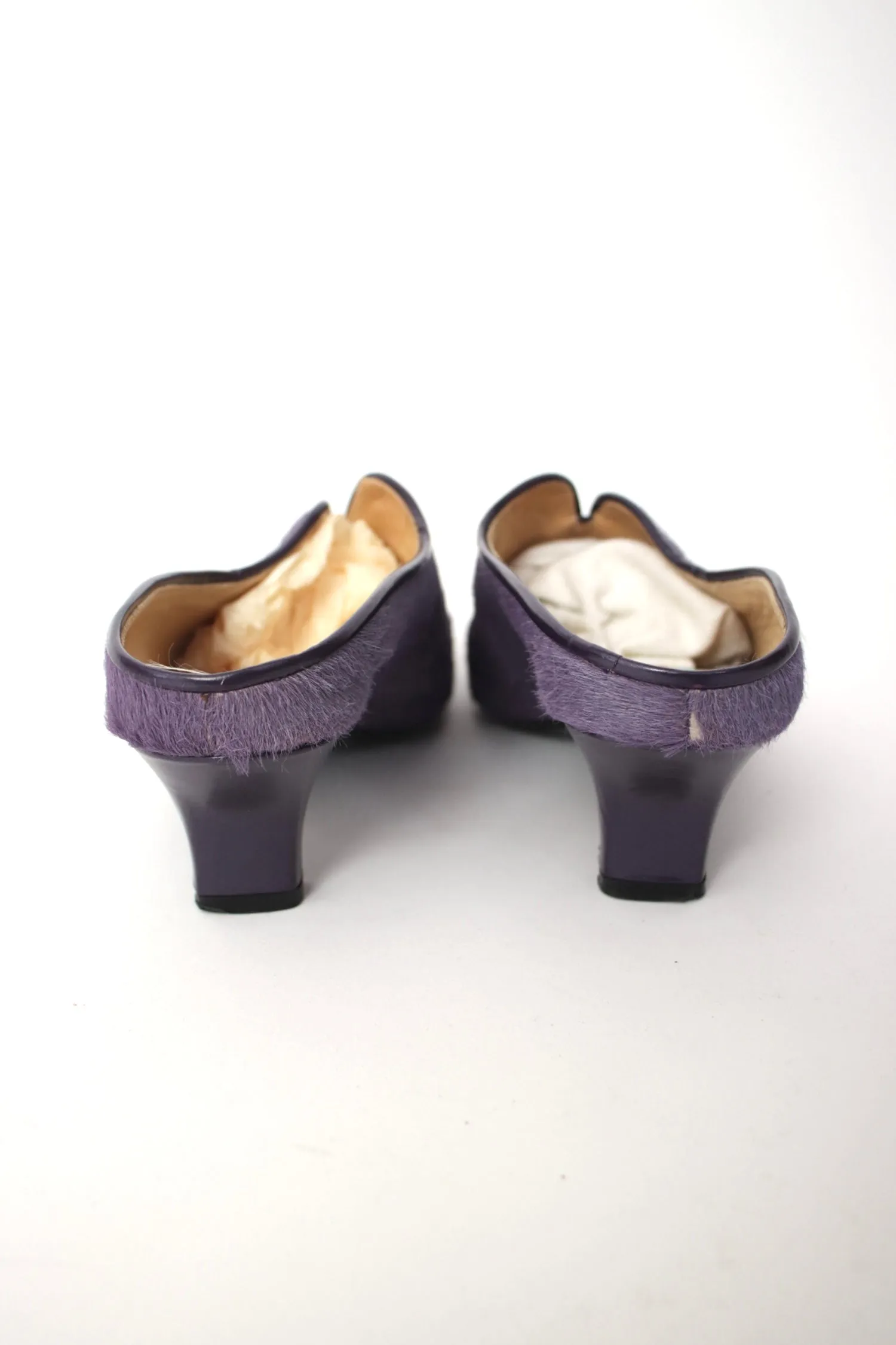 1990s Stefi Talman Ponyhair Mules