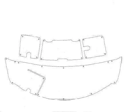 2005-2006 Ebbtide 2600 Midcabin BR SWIM PLATFORMS Snap in Boat Carpet
