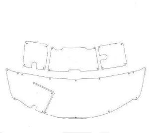 2005-2006 Ebbtide 2600 Midcabin BR SWIM PLATFORMS Snap in Boat Carpet