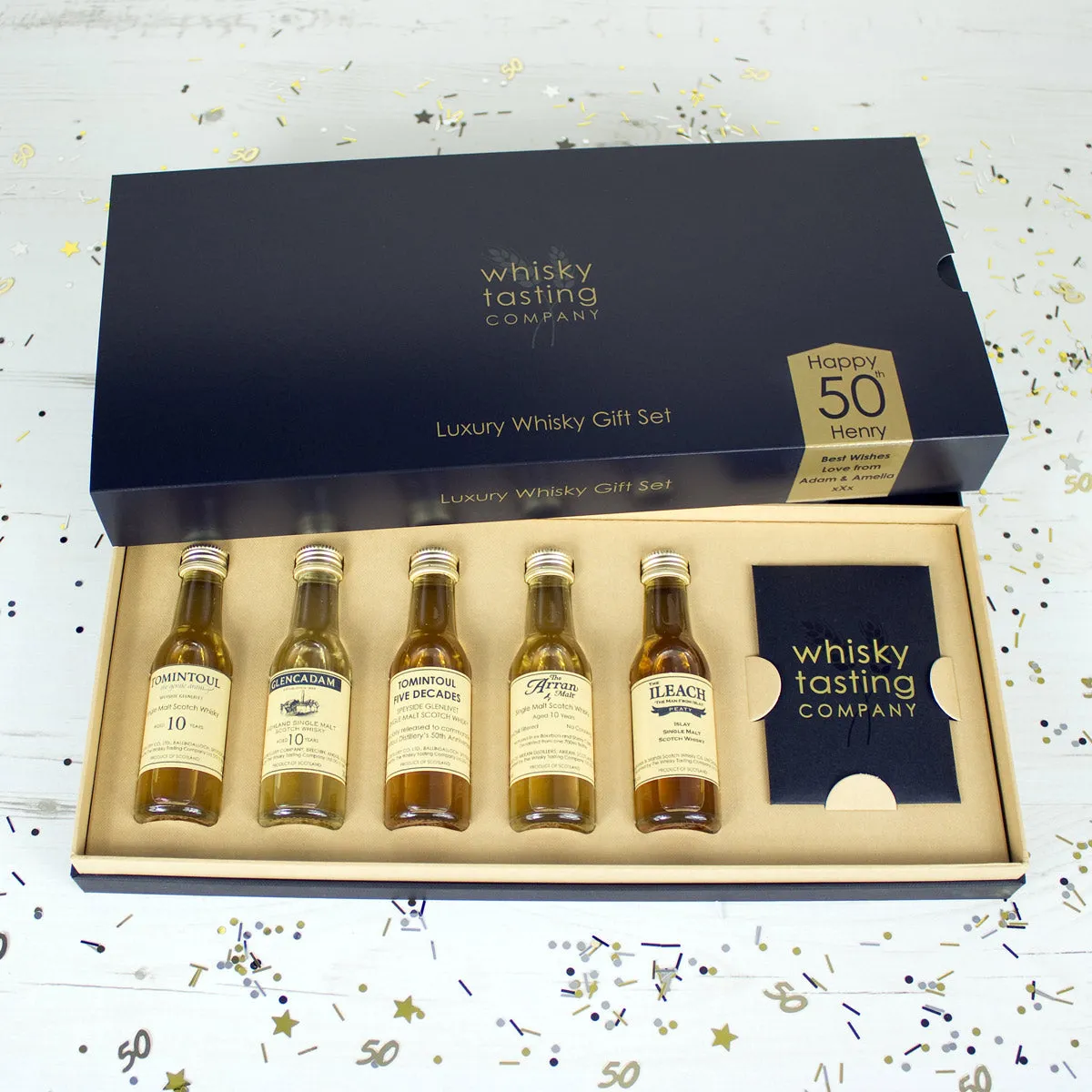 50th birthday Premium and Old Scotch Whisky Set
