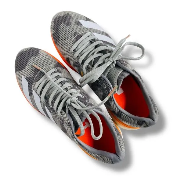 adidas Adizero Boston 8 Grey Running Shoe Sneakers Size 6.5