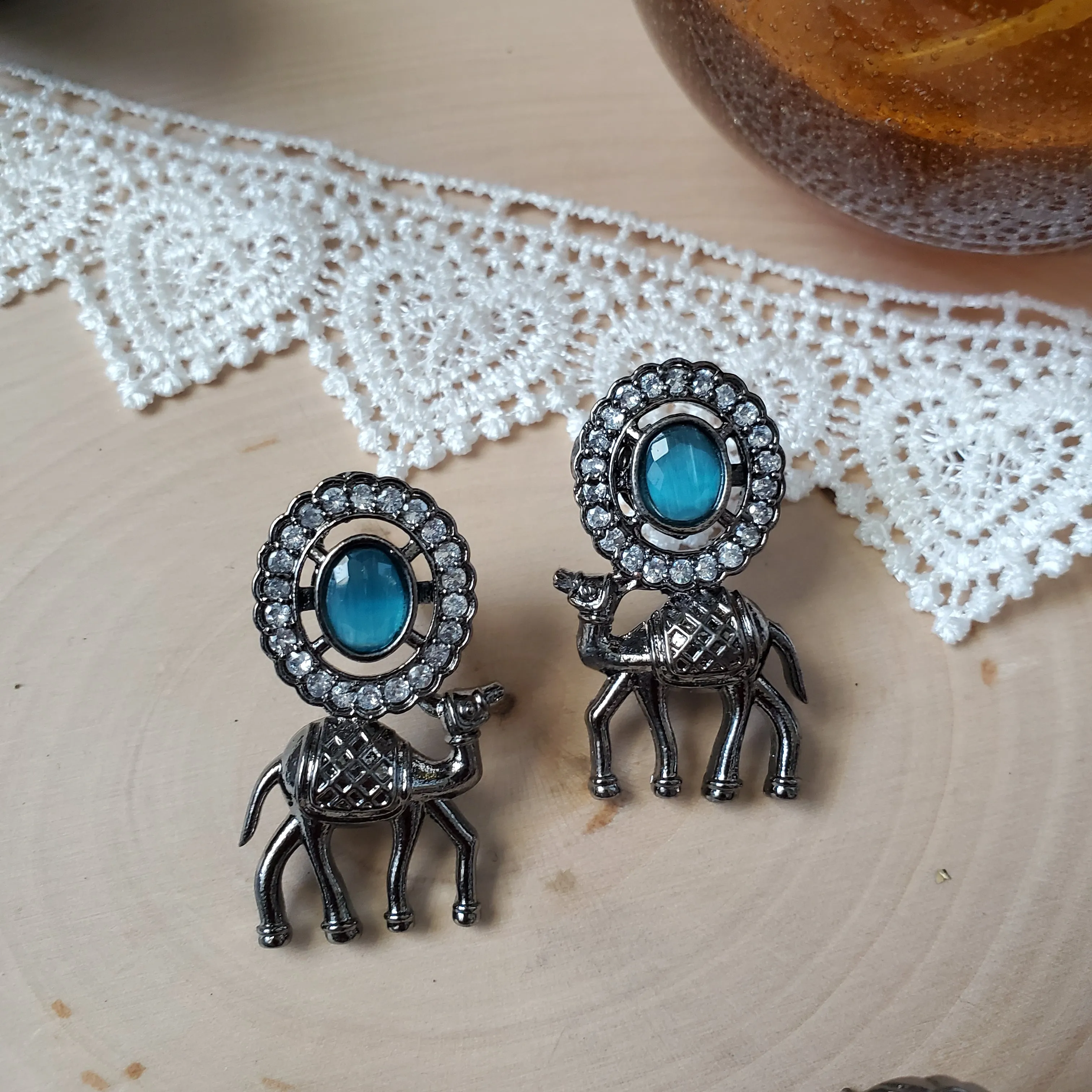 Anu Ch Tiger designer earrings