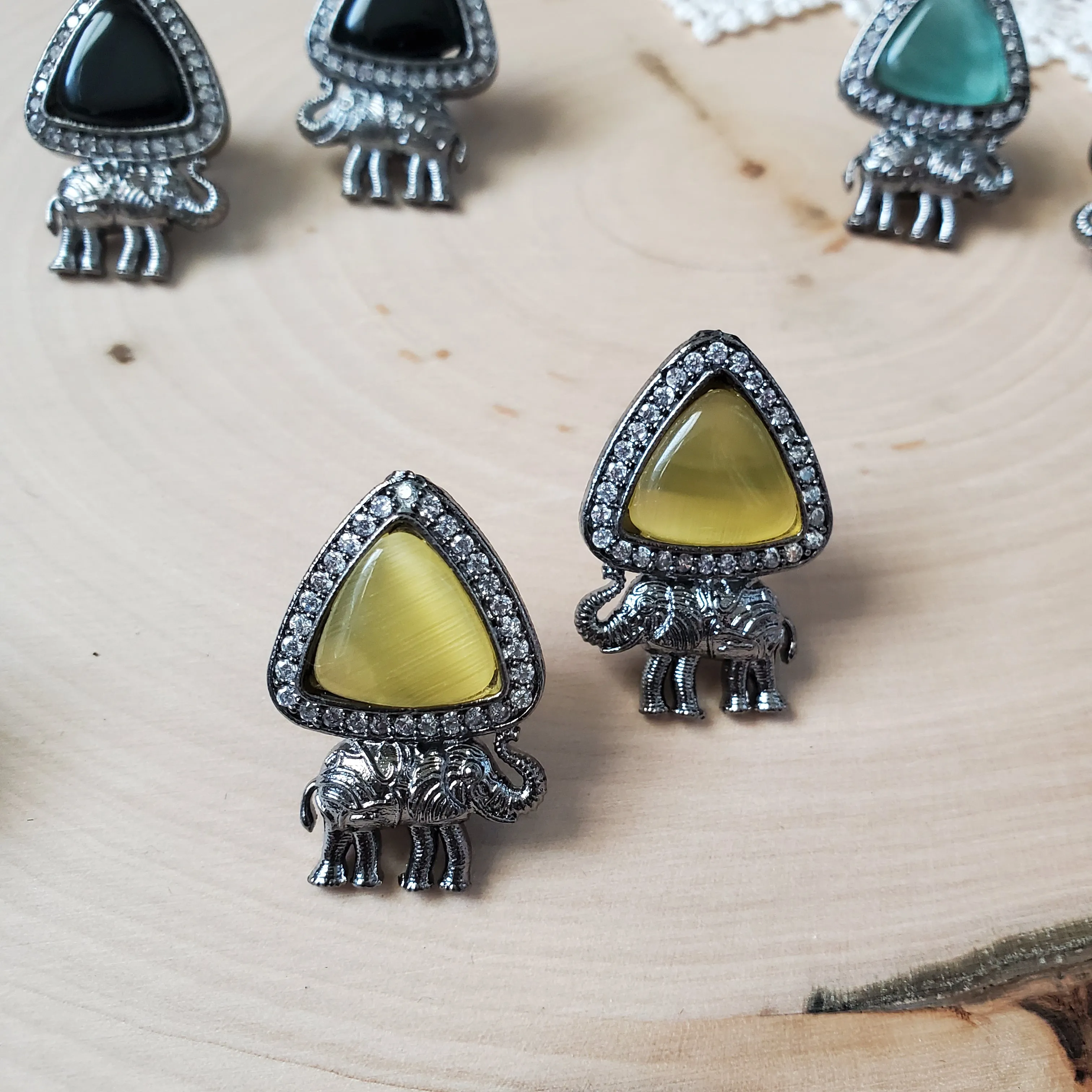 Anu Ch Tiger designer earrings
