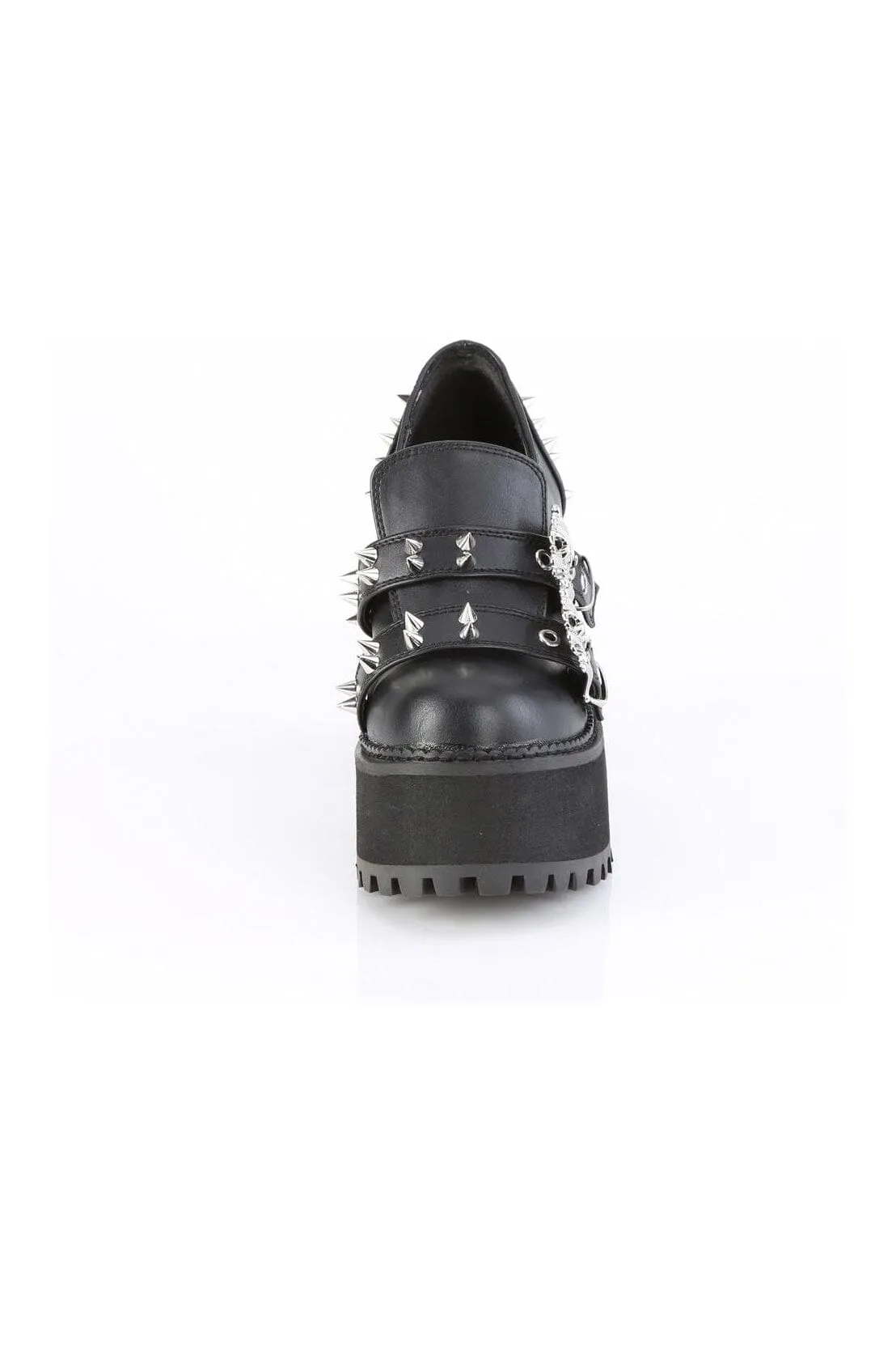 ASSAULT-38 Black Vegan Leather Loafer