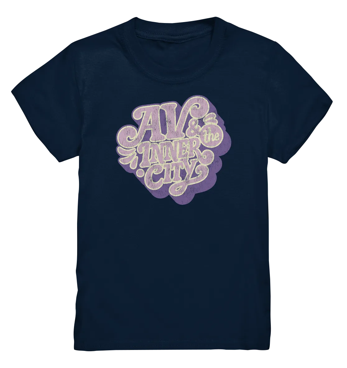 AV & the Inner City / Kids' Premium T- Shirt - Purple Logo