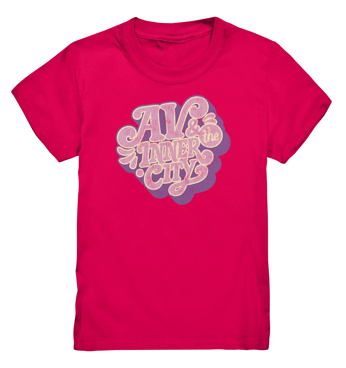 AV & the Inner City / Kids' Premium T- Shirt - Purple Logo