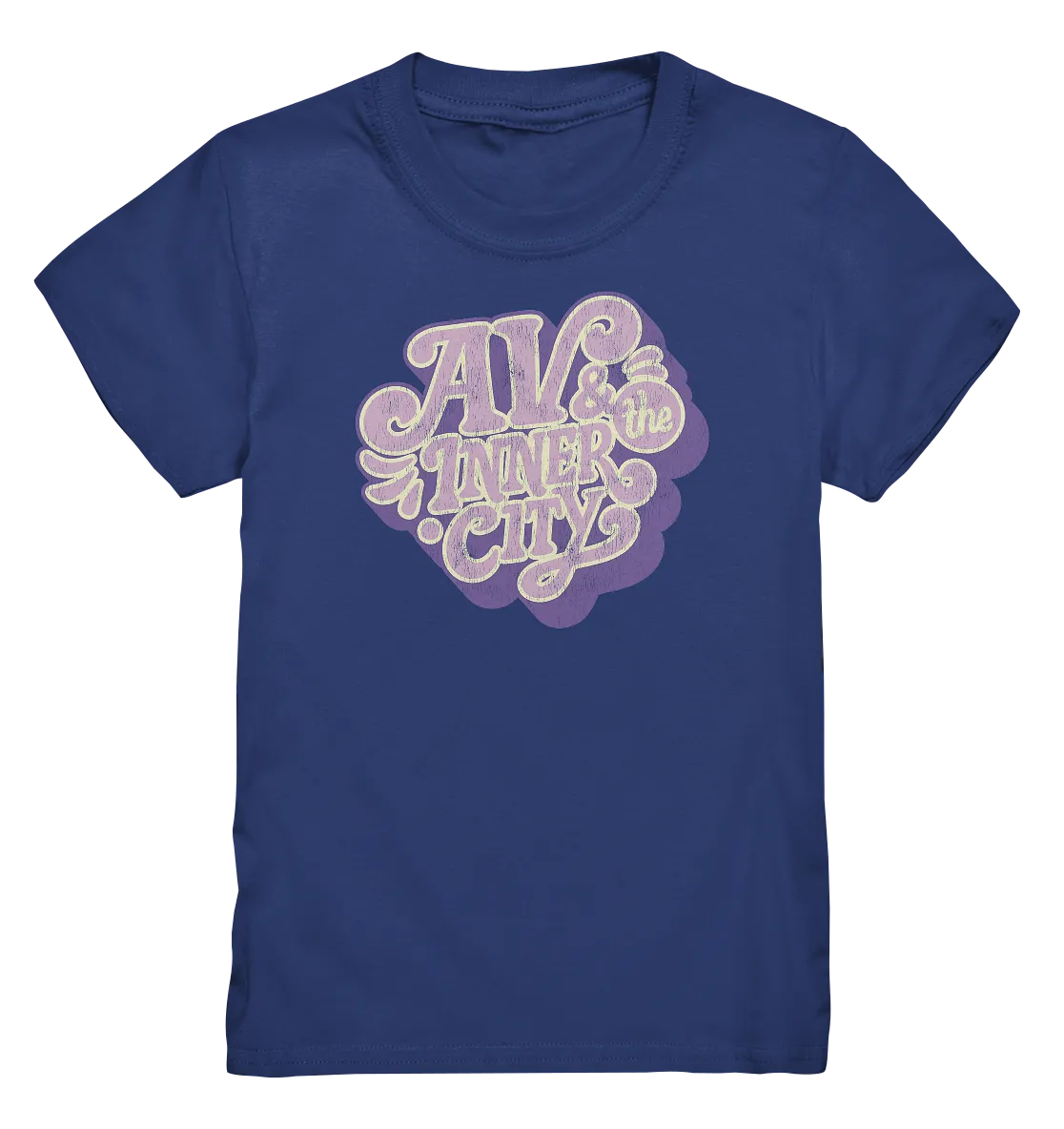 AV & the Inner City / Kids' Premium T- Shirt - Purple Logo