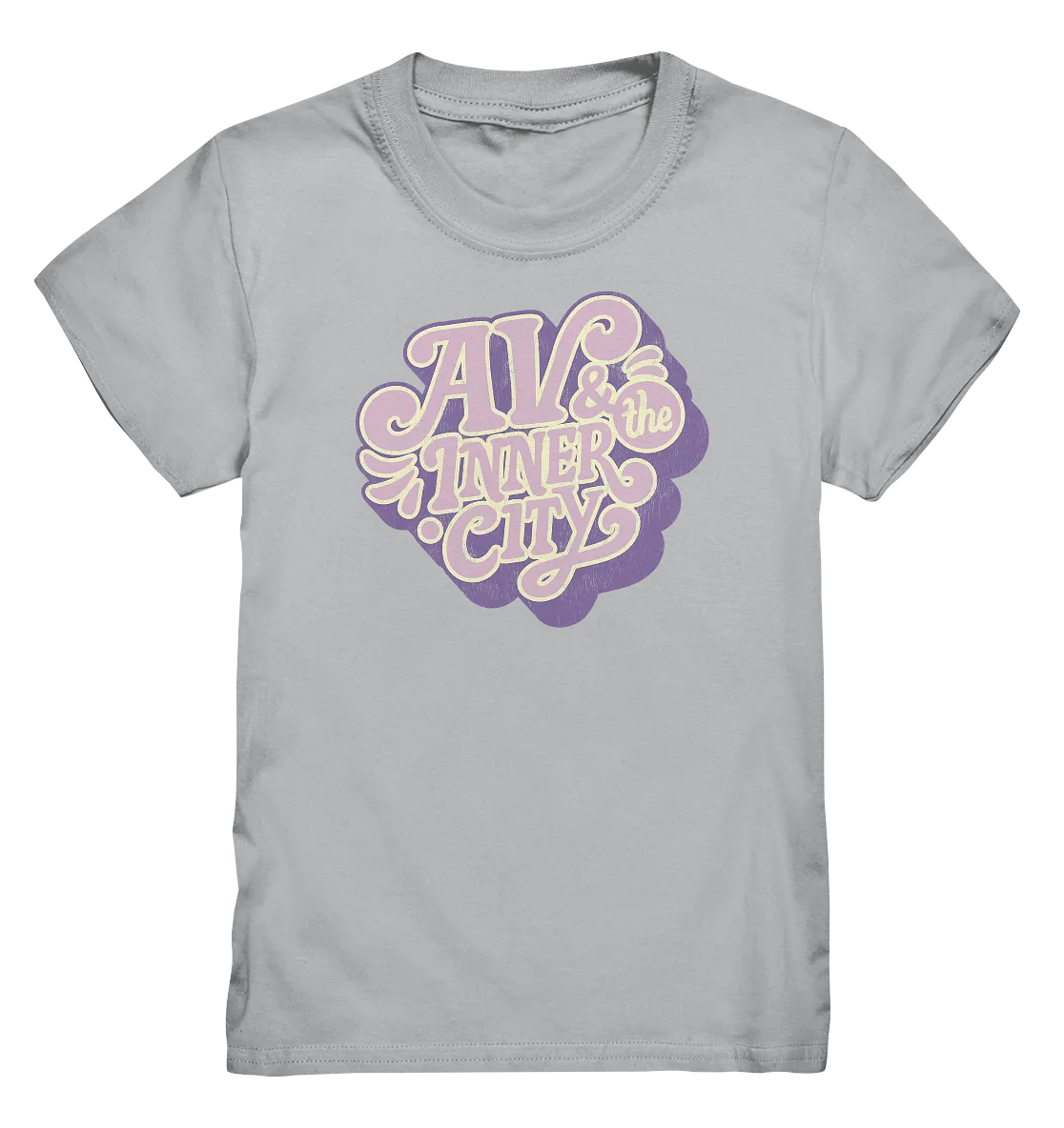 AV & the Inner City / Kids' Premium T- Shirt - Purple Logo
