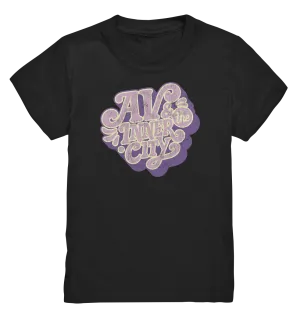 AV & the Inner City / Kids' Premium T- Shirt - Purple Logo
