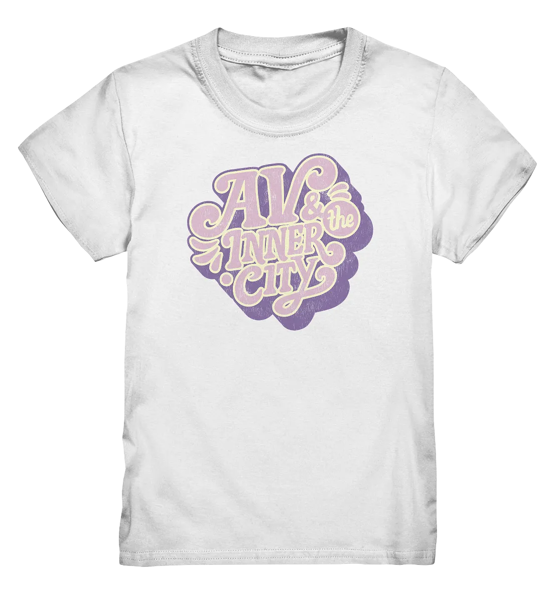 AV & the Inner City / Kids' Premium T- Shirt - Purple Logo