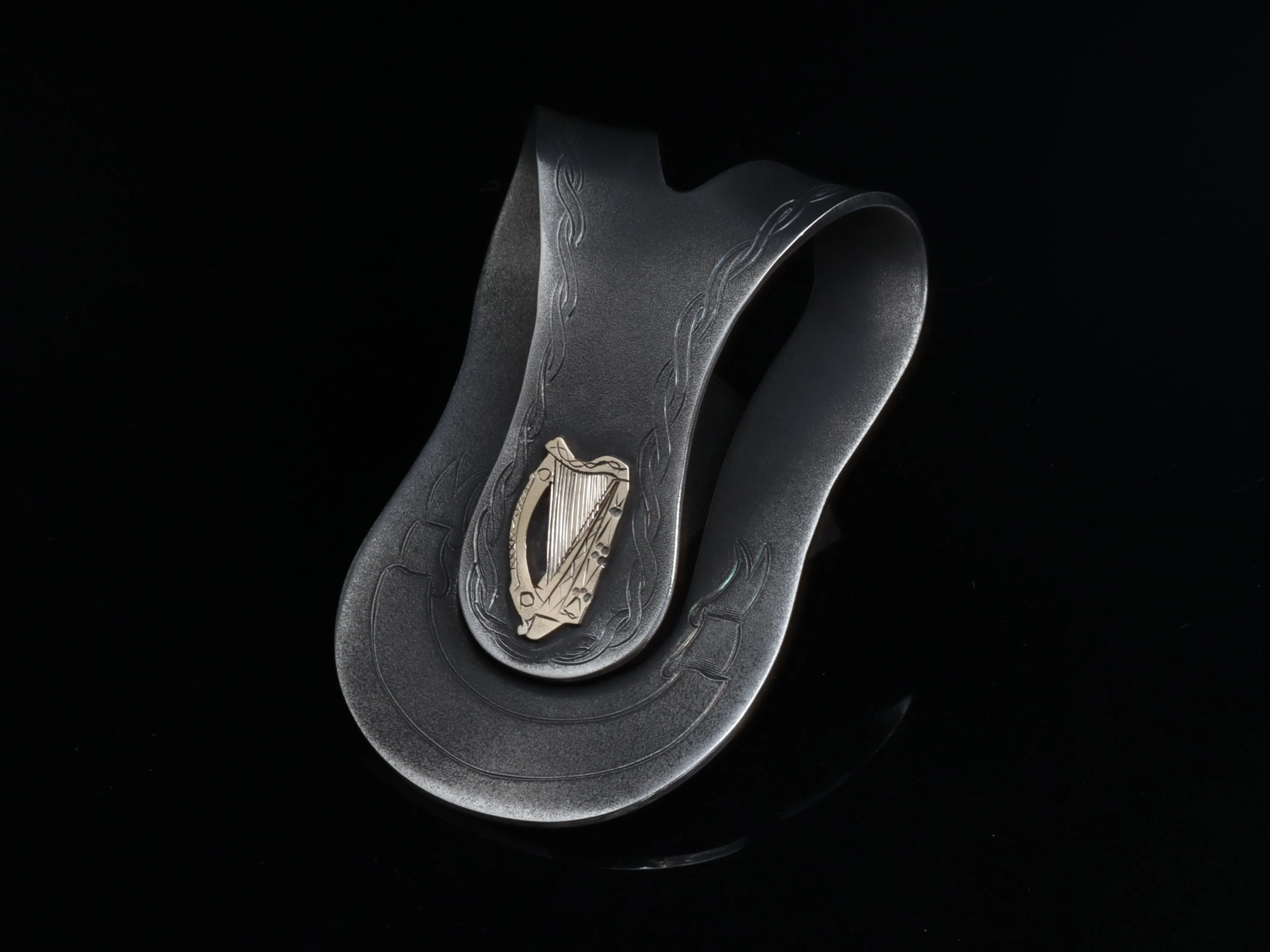 Big Bend Celtic Harp Money Clip