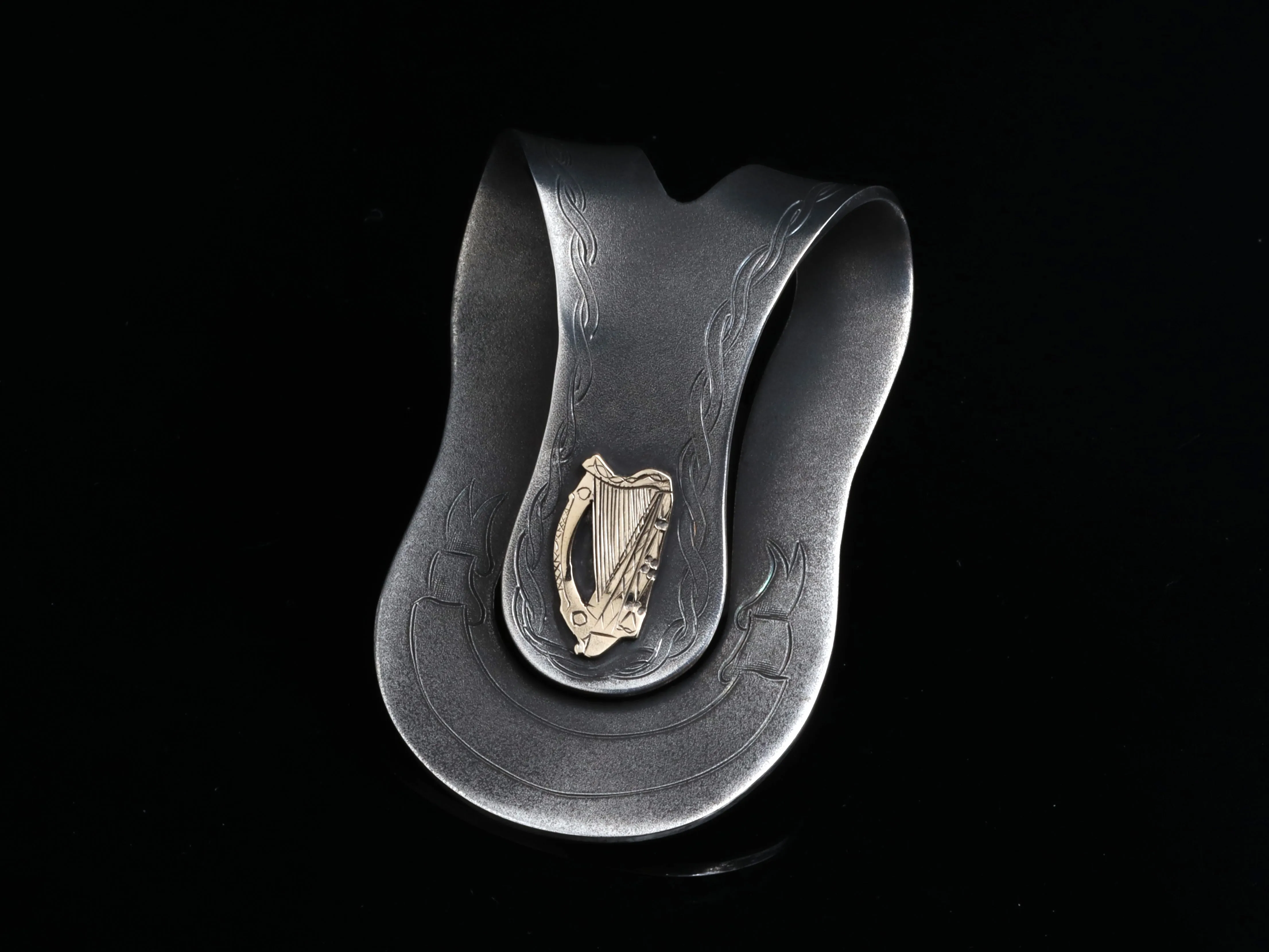 Big Bend Celtic Harp Money Clip