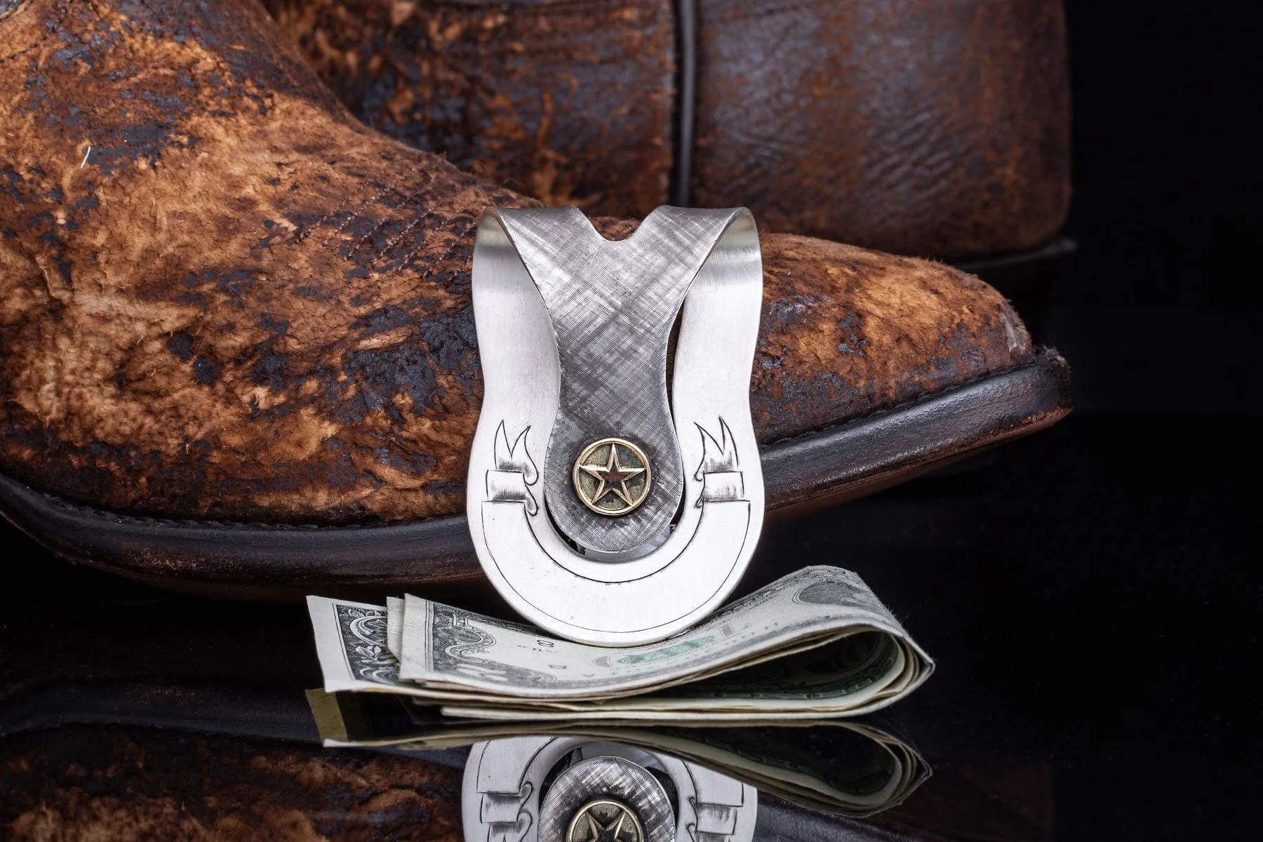 Big Bend Ranger Star 14k Money Clip