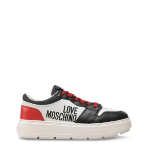 Black Red Leather Sneakers