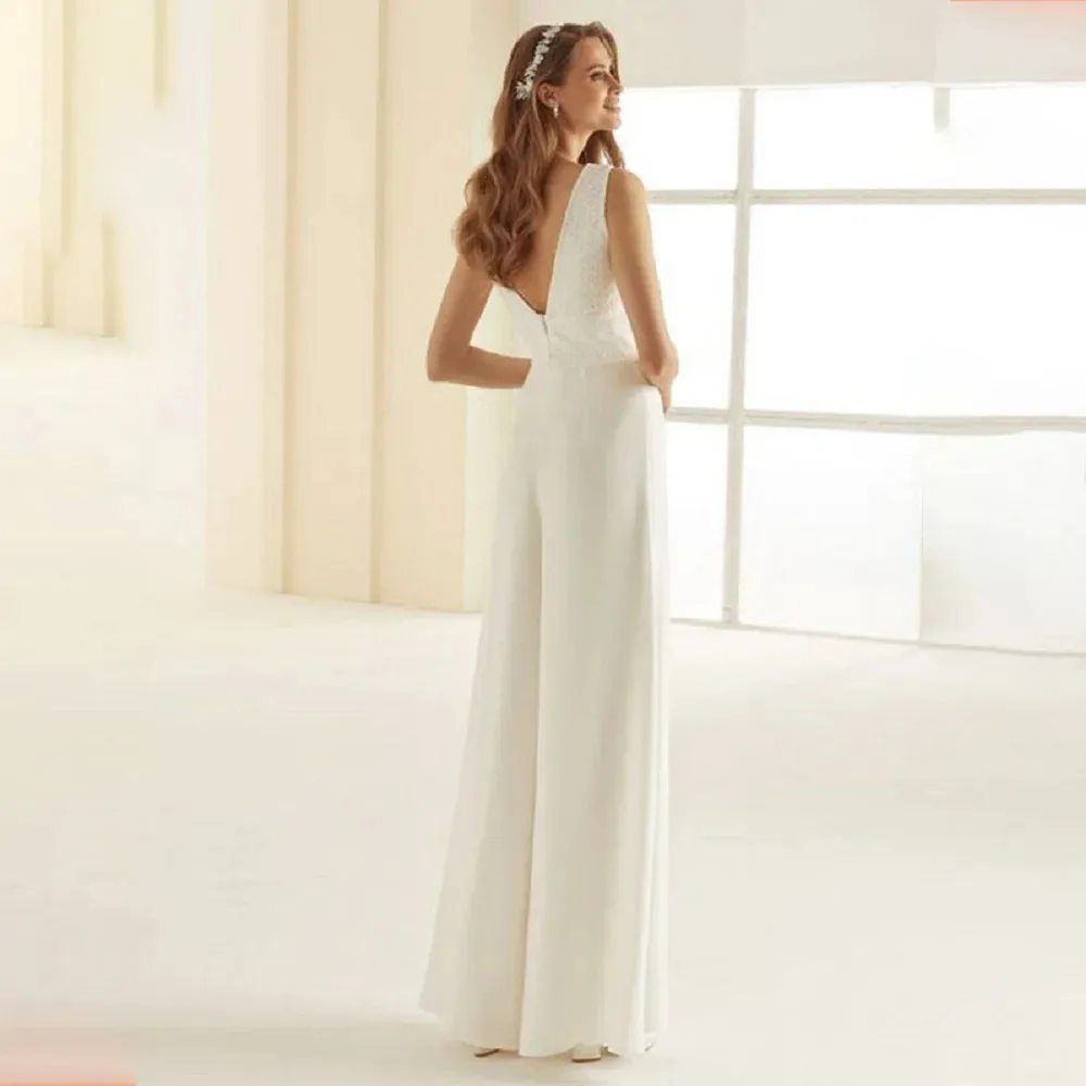 Bridal Jumpsuit: White Jumpsuit Wedding | Wedding Gown