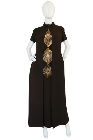 c1969 Possible Pierre Cardin Beaded Dress & Vest Set