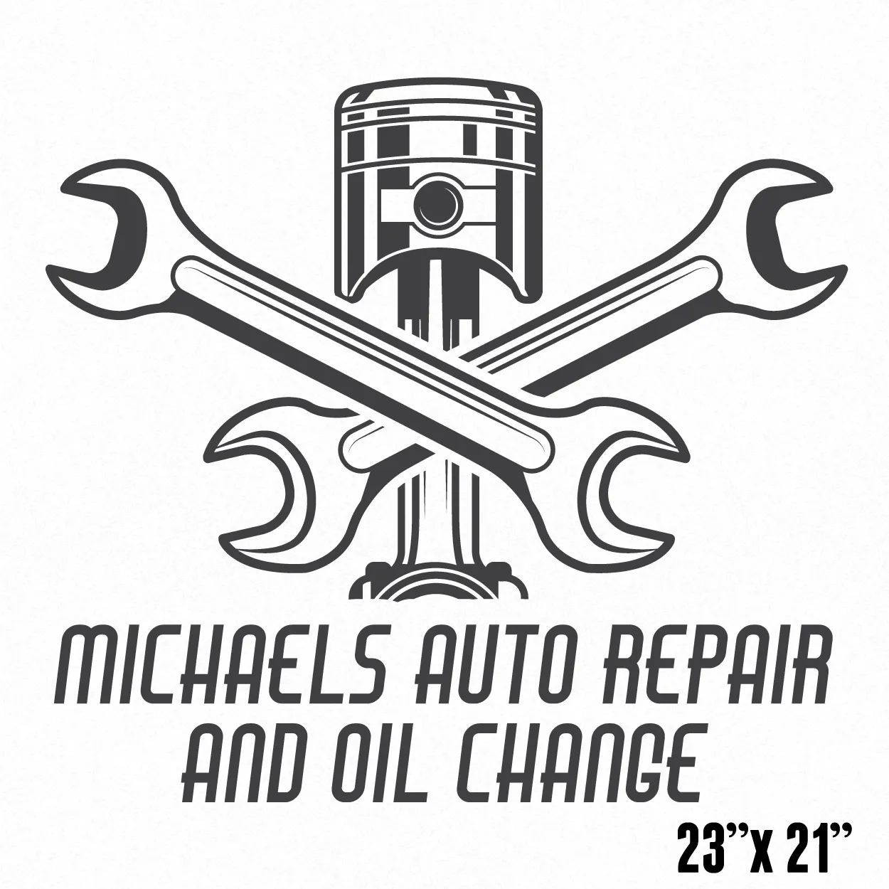 Car Service, Auto Repair, Mechanic Company Name Truck Decal, 2 Pack