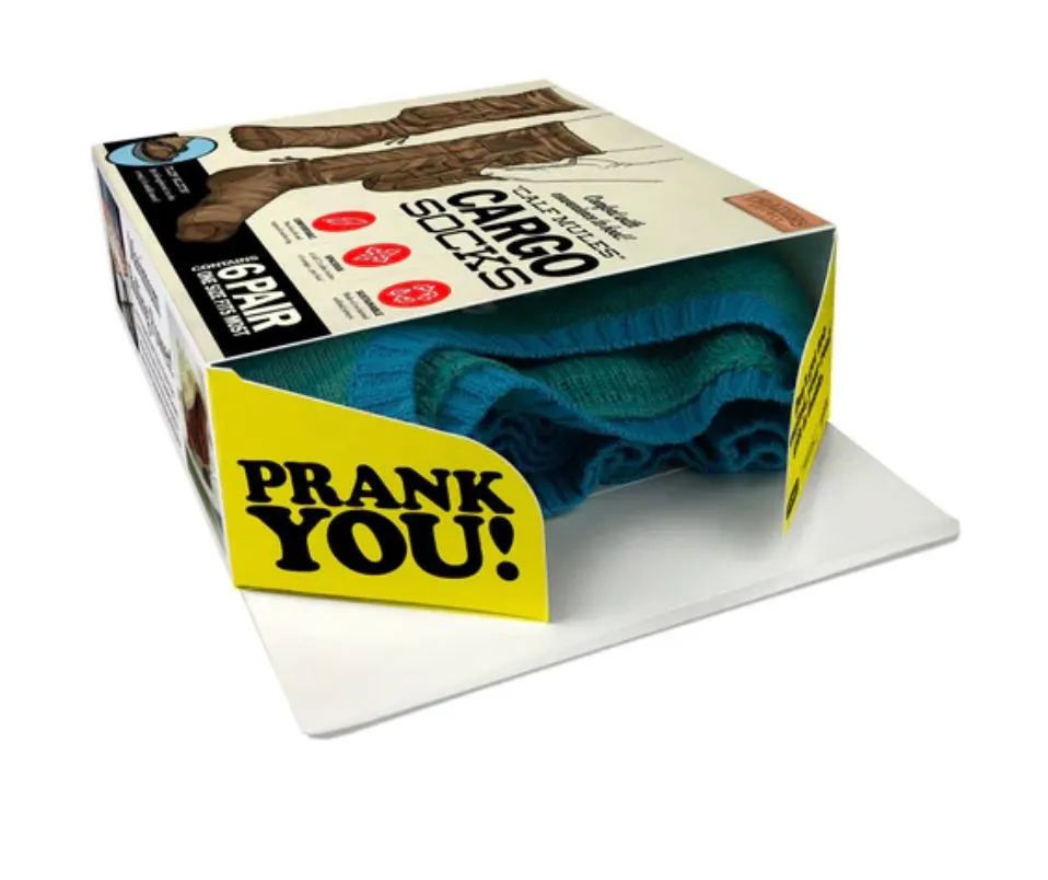 Cargo Socks-Prank Gift Box
