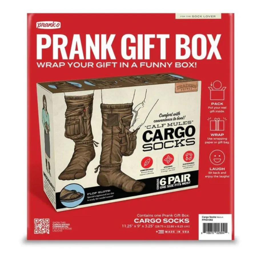 Cargo Socks-Prank Gift Box