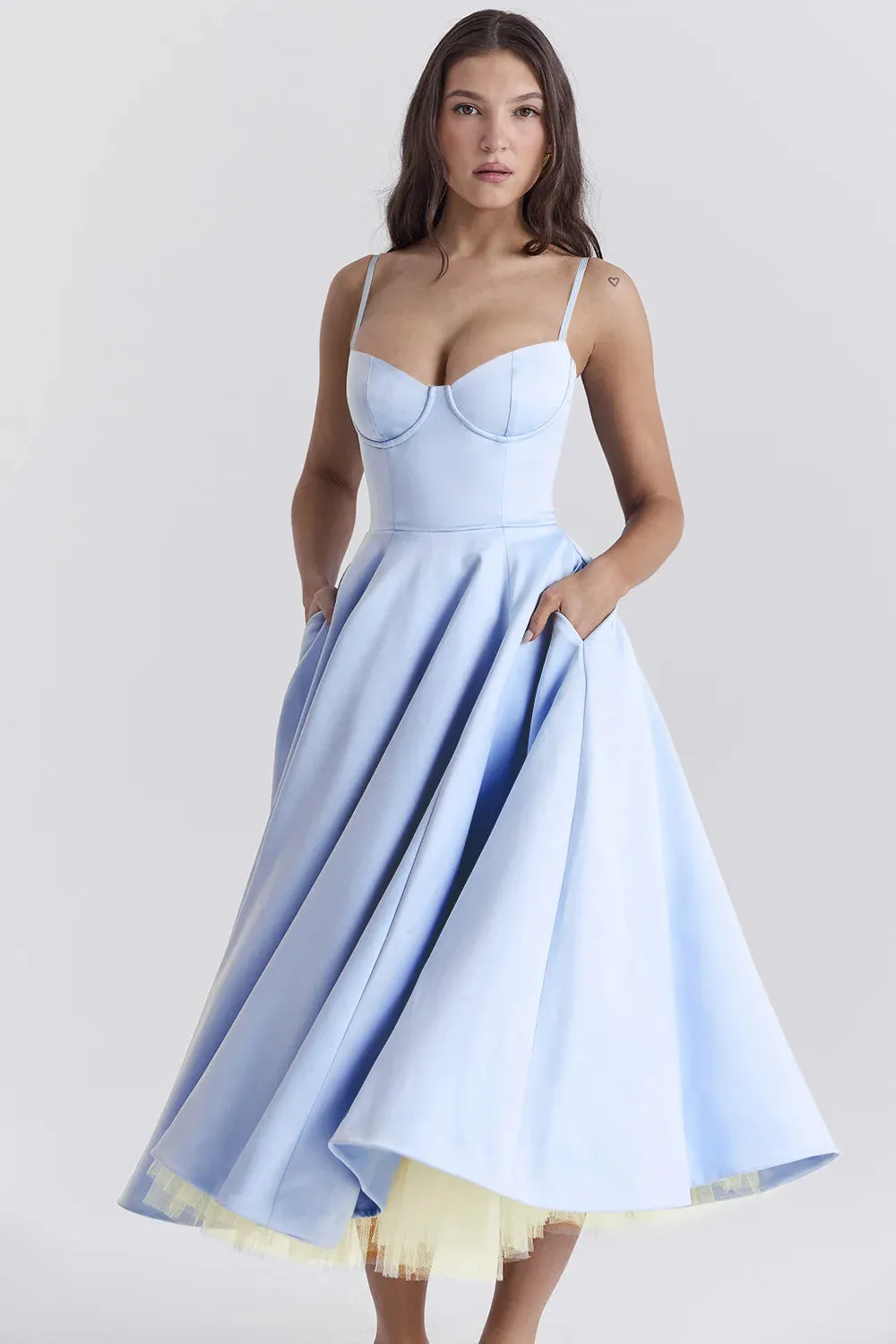 Casual Sleeveless High Waist Party Long Dress