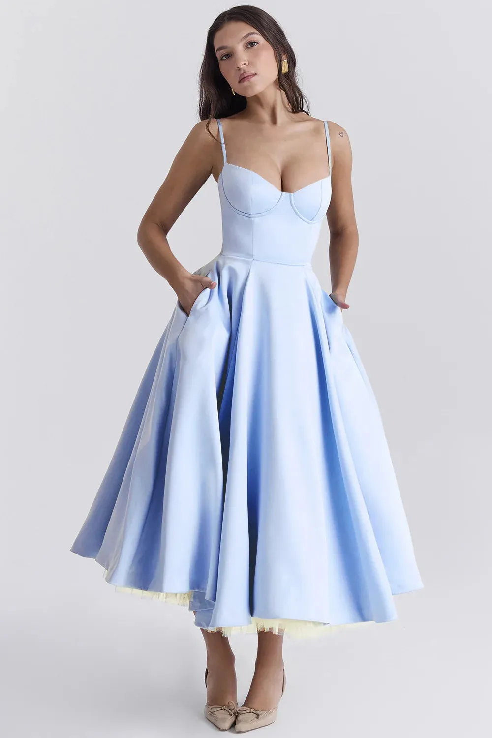Casual Sleeveless High Waist Party Long Dress