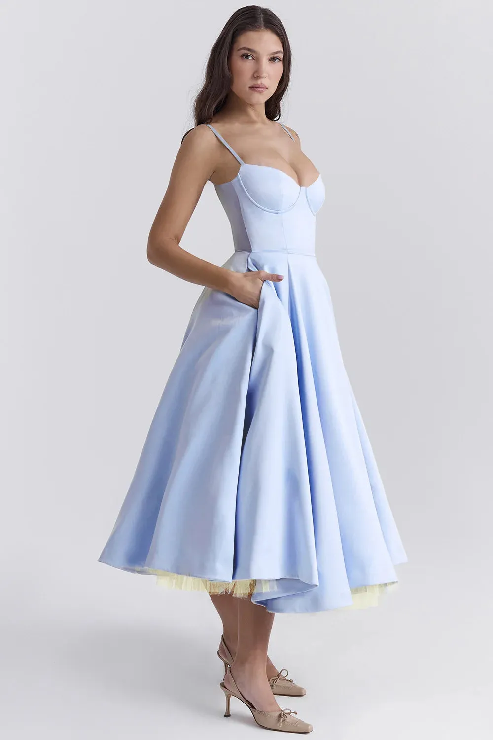 Casual Sleeveless High Waist Party Long Dress