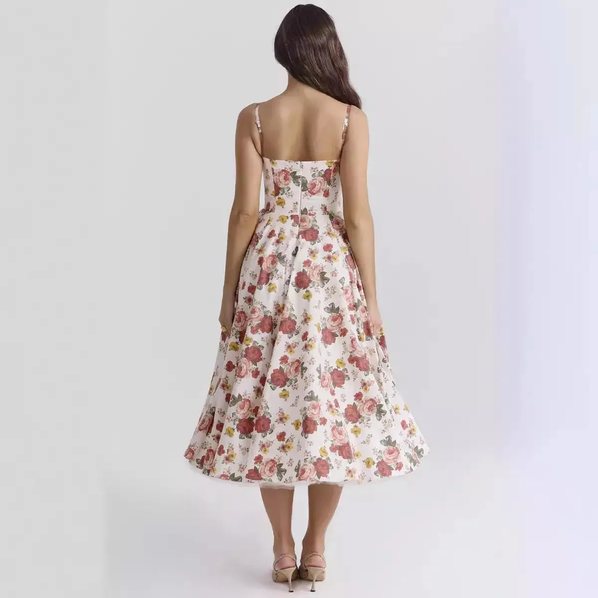 Casual Sleeveless High Waist Party Long Dress