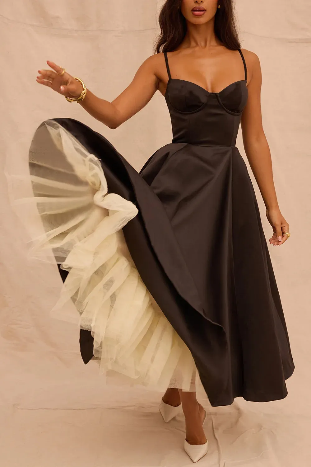 Casual Sleeveless High Waist Party Long Dress