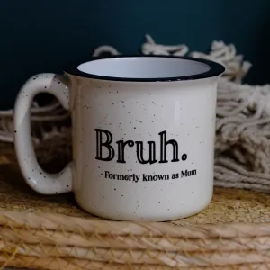 Ceramic Speckled mug 400ml - Bruh - formerly known as mum/dad