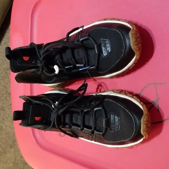 Champion little boy reverse weave tank grid hi top sneakers 3p