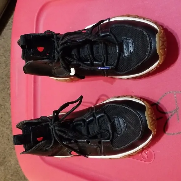 Champion little boy reverse weave tank grid hi top sneakers 3p