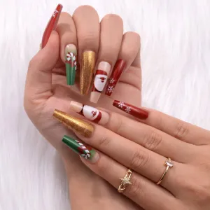 Christmas Coffin santa colorful