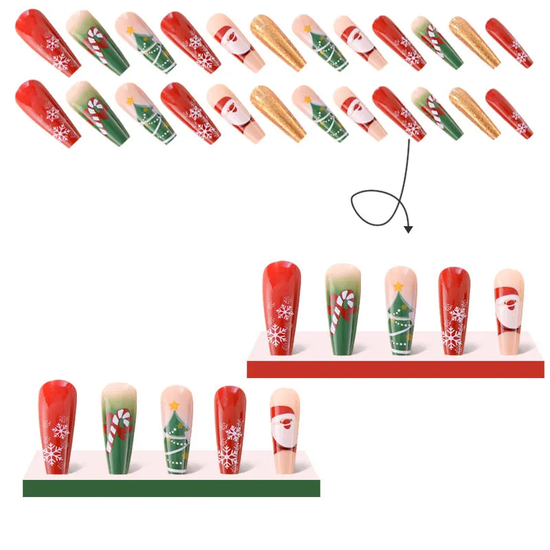 Christmas Coffin santa colorful
