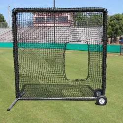 CIMARRON SPORTS- #84 PREMIER SOFTBALL NET AND FRAME WITH WHEELS (7X7)