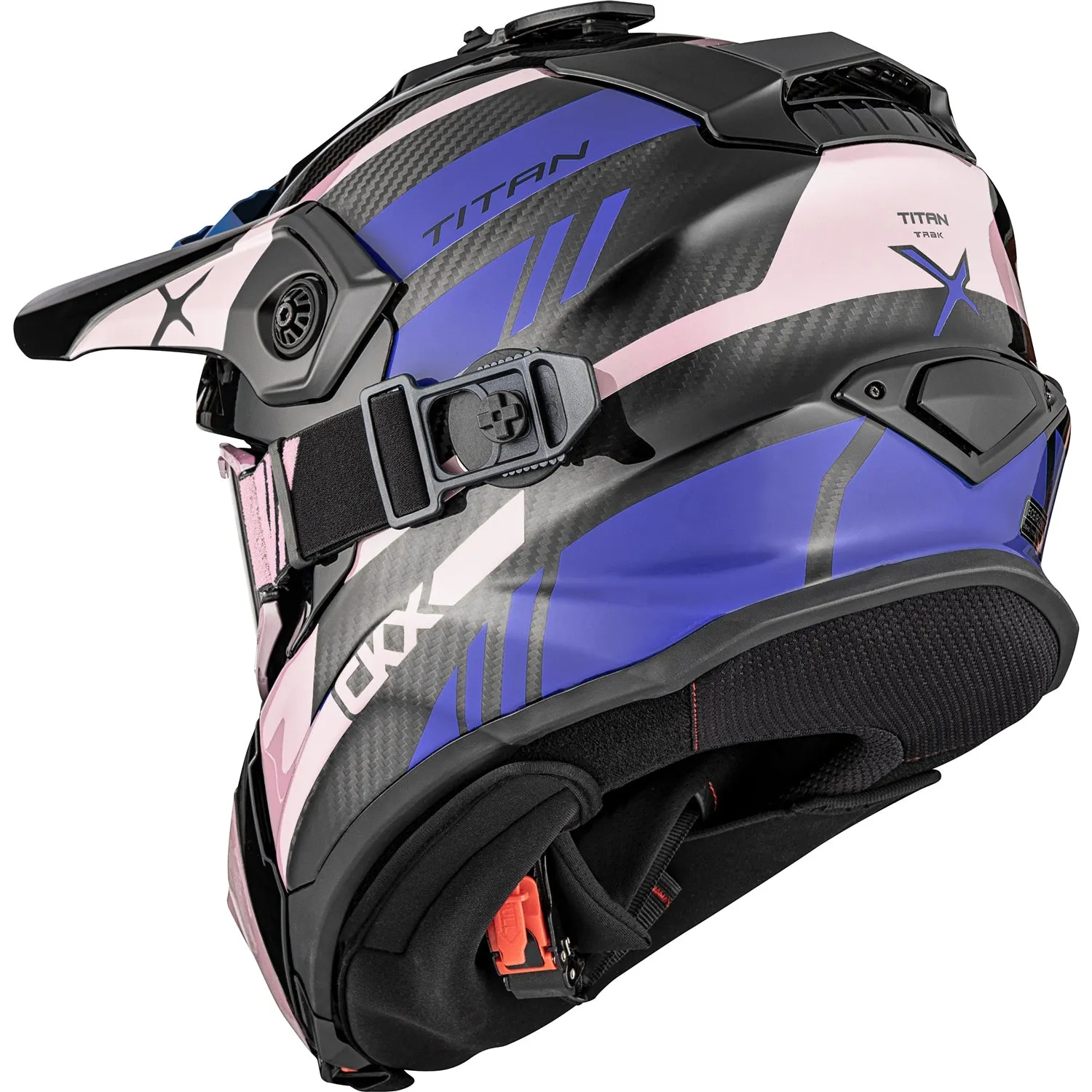 CKX Titan Trak Carbon Original Trail and Backcountry Helmet with 210° Goggles