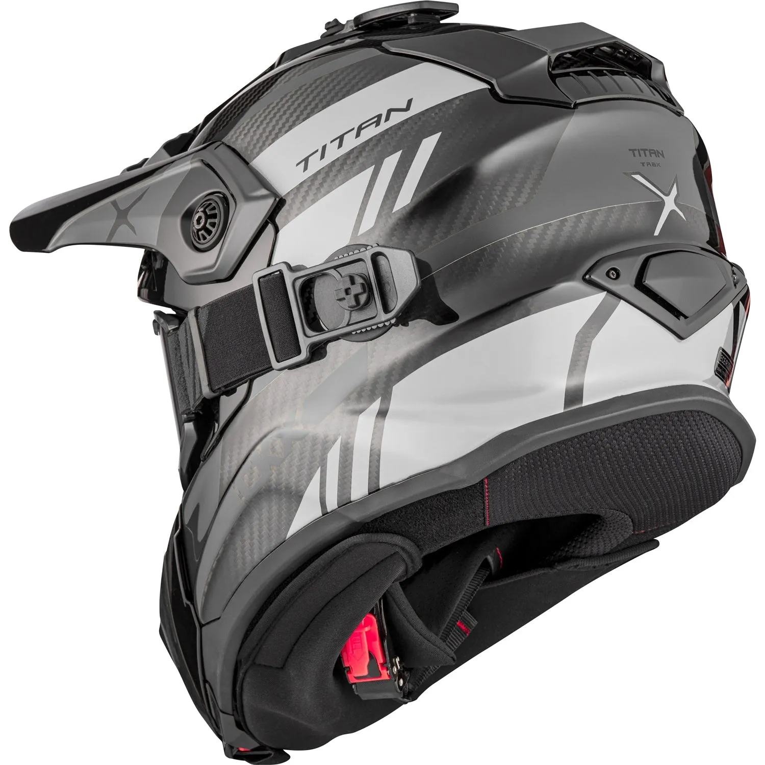 CKX Titan Trak Carbon Original Trail and Backcountry Helmet with 210° Goggles