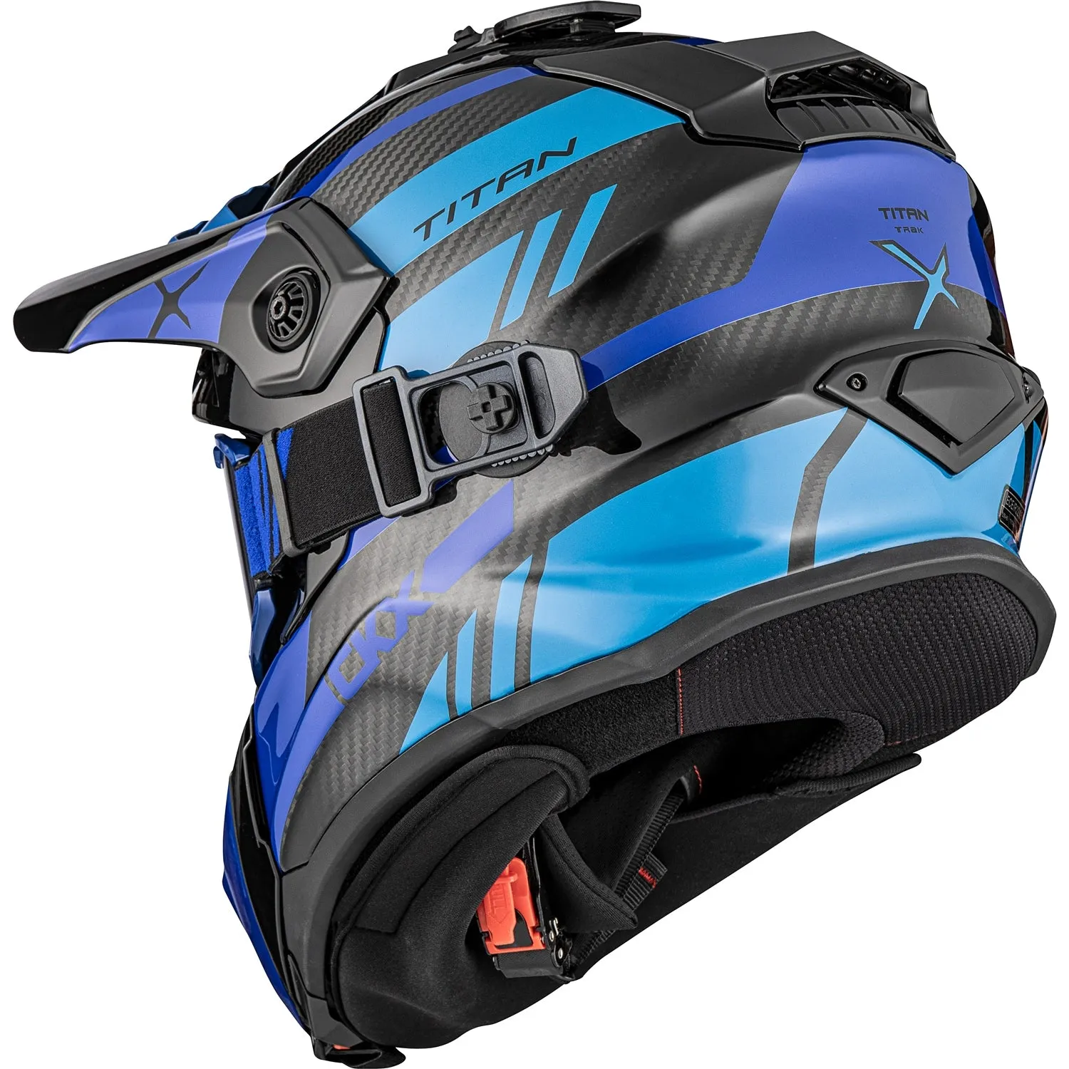 CKX Titan Trak Carbon Original Trail and Backcountry Helmet with 210° Goggles