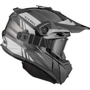 CKX Titan Trak Carbon Original Trail and Backcountry Helmet with 210° Goggles