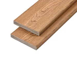 Cladco Nordeck Premium PVC-ASA Woodgrain Effect Decking Board - Chestnut (3.6m)