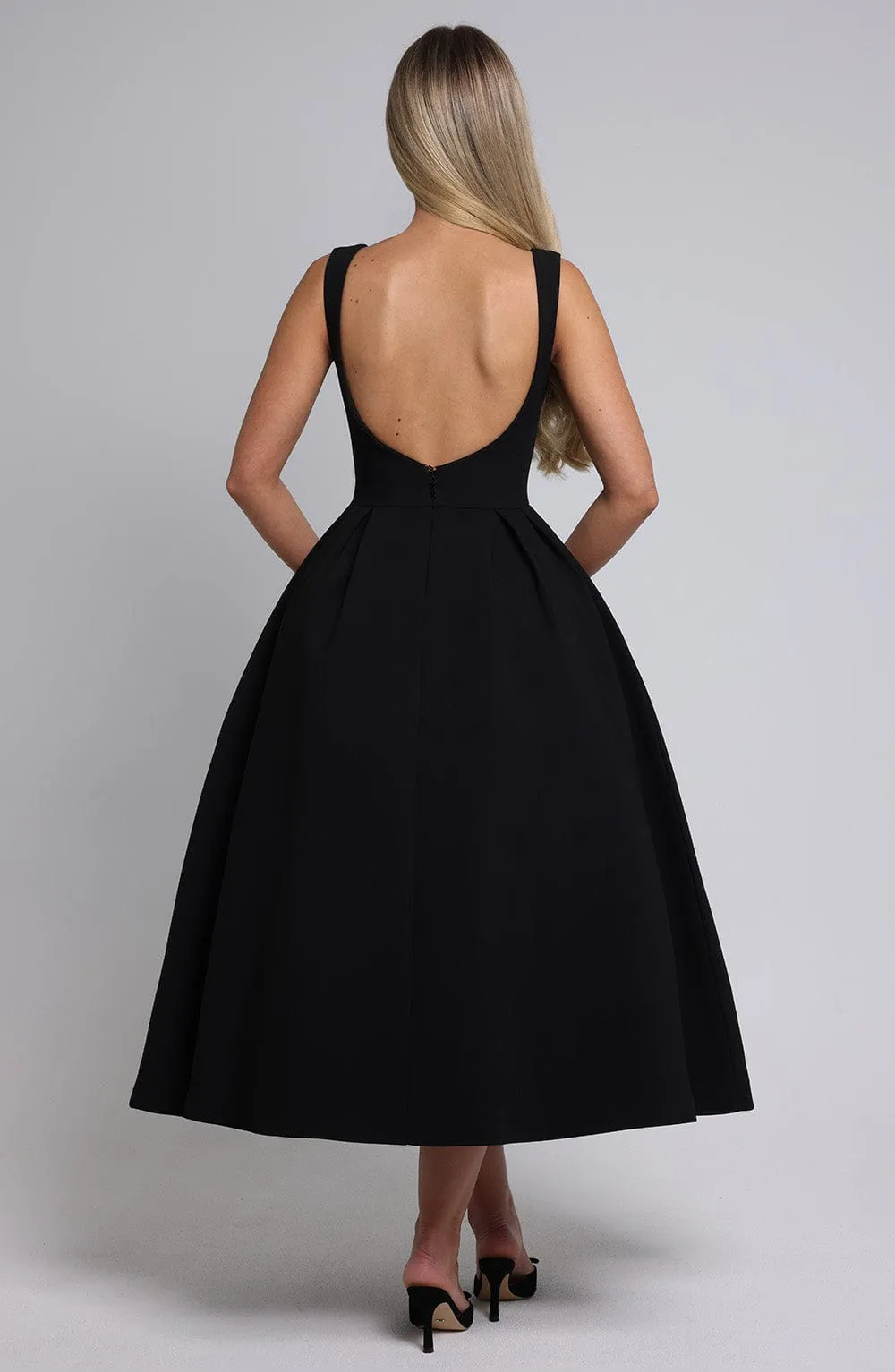 Clarabella Midi Dress - Black
