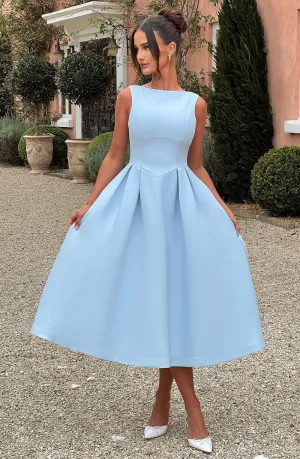 Clarabella Midi Dress - Blue