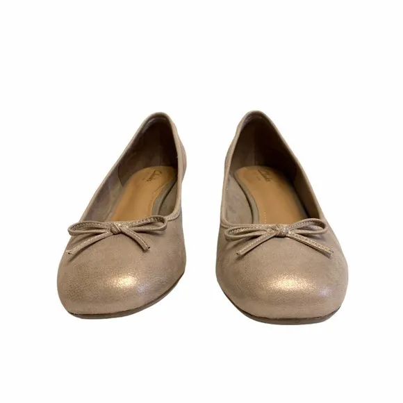Clarks Cala Lucky Pump Metallic Leather