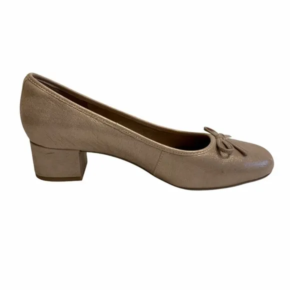 Clarks Cala Lucky Pump Metallic Leather